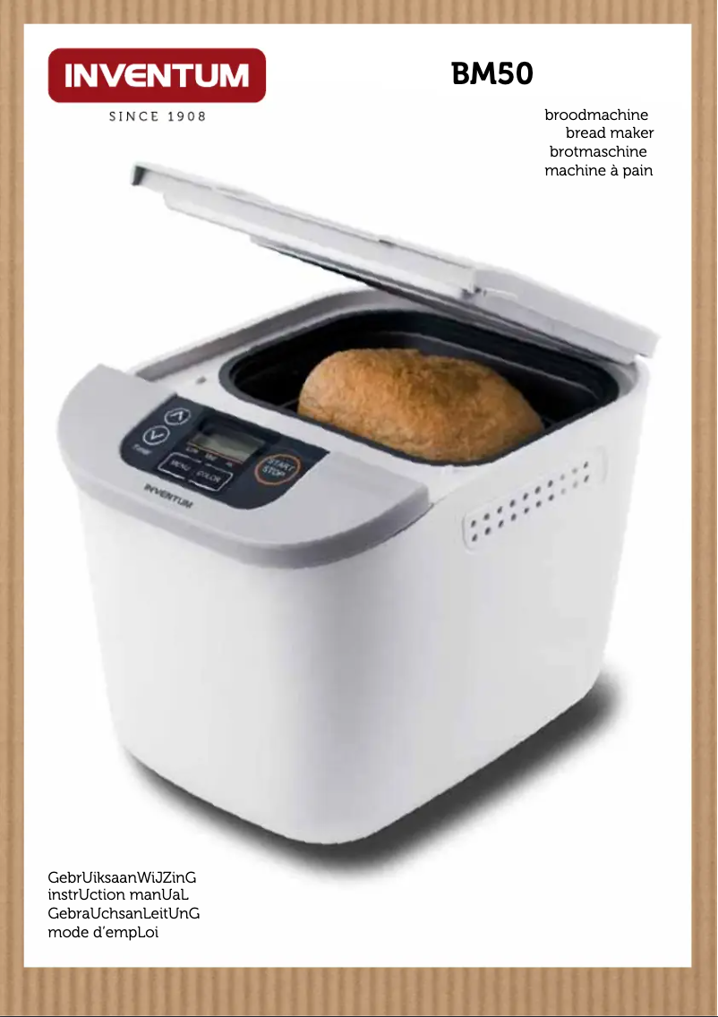 Page n°1 - Manuel utilisateur Inventum BM50