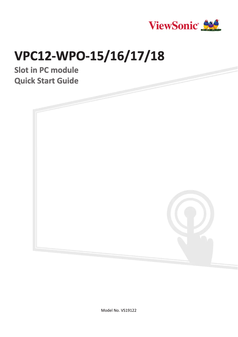 Image de la première page du manuel de l'appareil VPC12-WPO-15