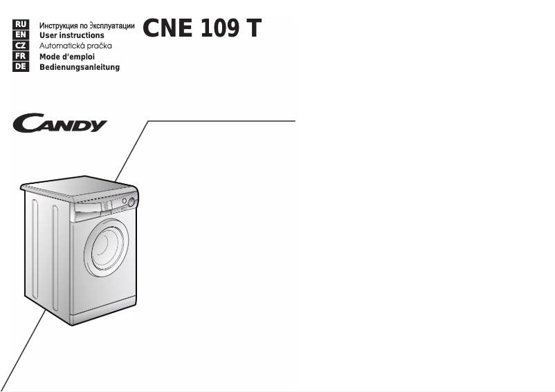 Image de la première page du manuel de l'appareil LB CNE109TRU