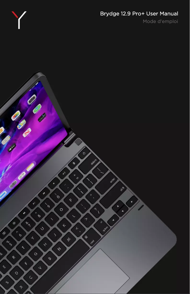 Page 1 de la notice Manuel utilisateur Brydge 12.9 Pro+