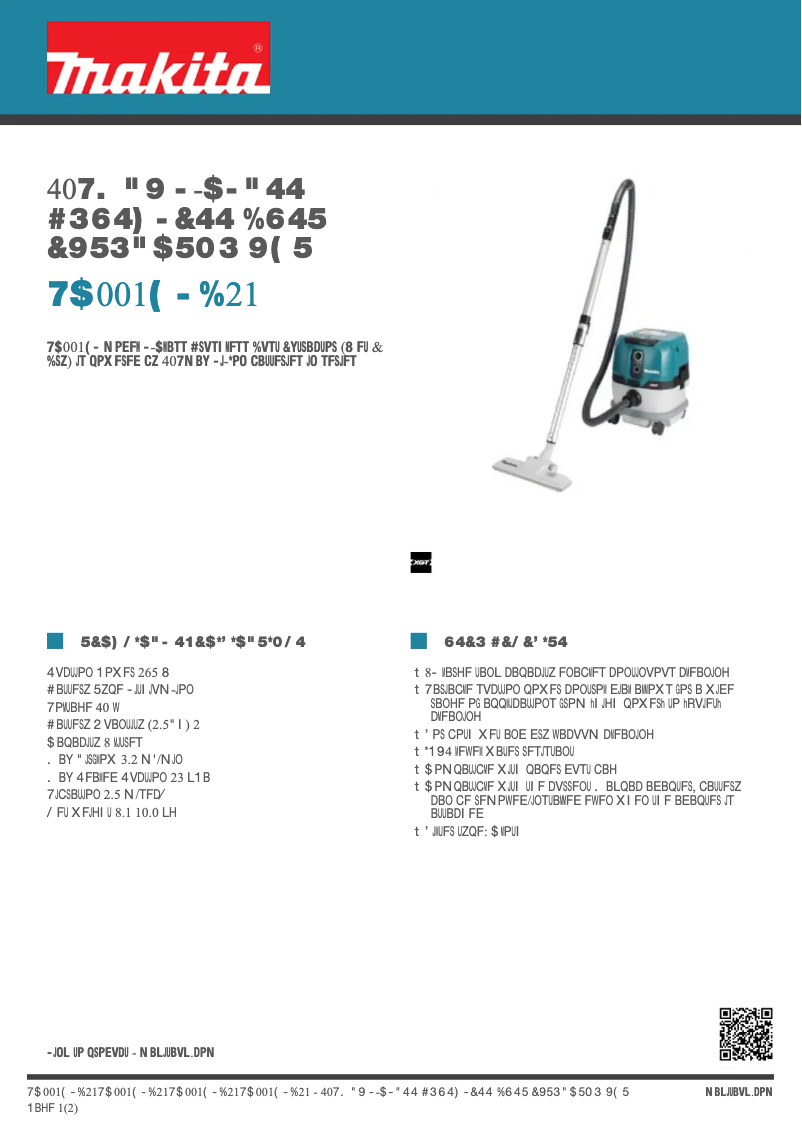 Image de la première page du manuel de l'appareil VC001GLD21