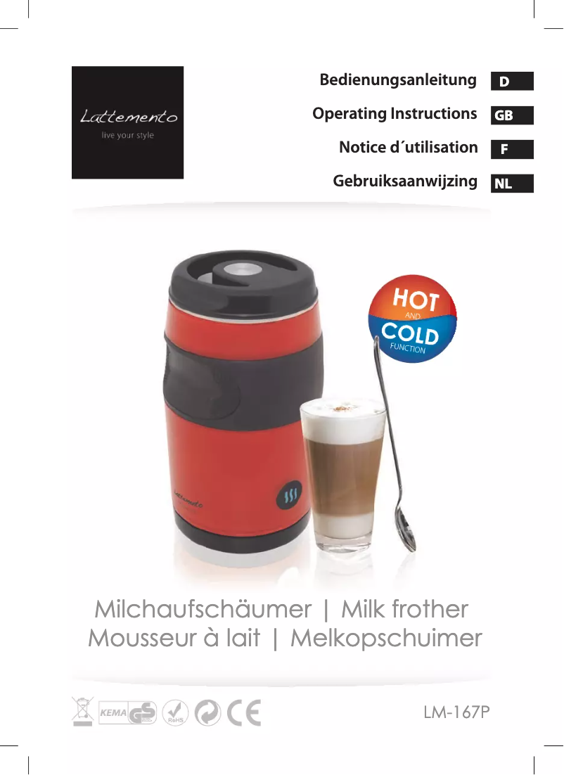 Imagen de la primera página del manual del dispositivo LM-167P