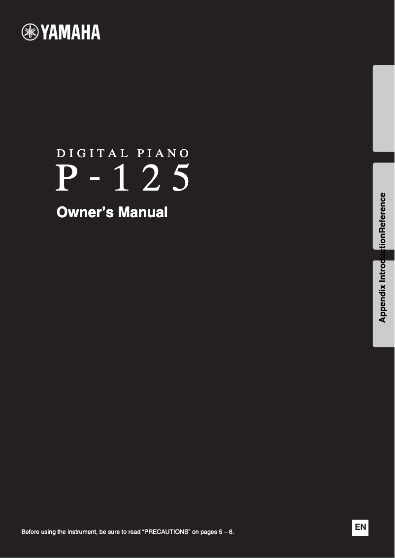 Page n°1 - Manuel utilisateur Yamaha P-125