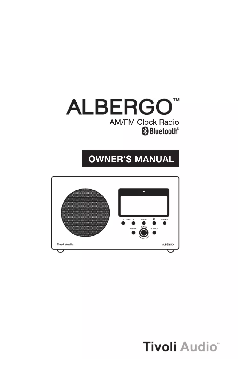 Page 1 de la notice Manuel utilisateur Tivoli Audio Albergo 1345.04