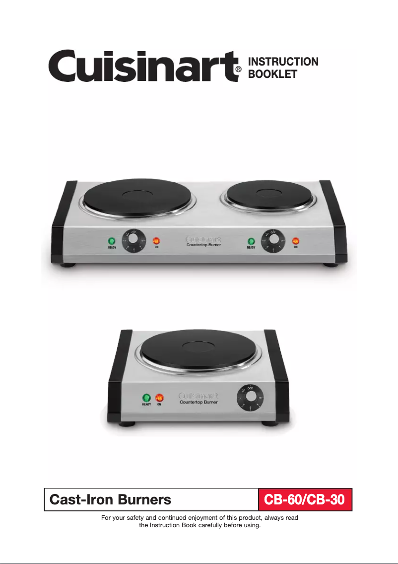 Page n°1 - Manuel utilisateur Cuisinart CB-30