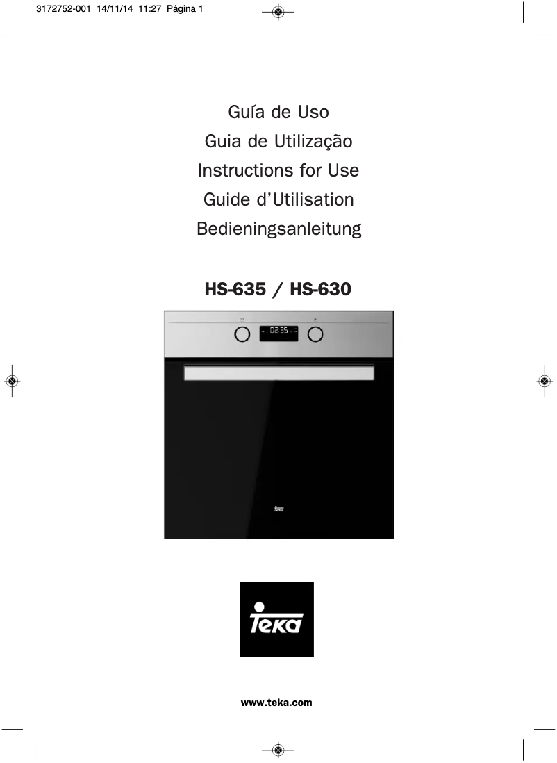 Image de la première page du manuel de l'appareil HS-630