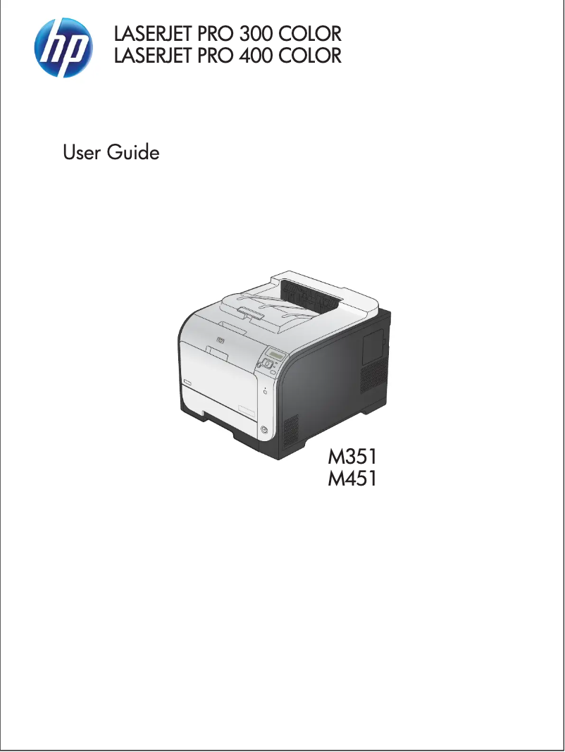 Page 1 de la notice Manuel utilisateur HP Color LaserJet Pro M451nw
