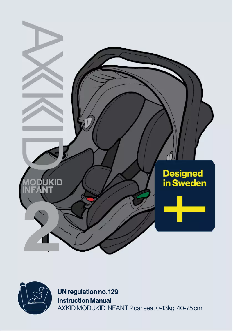 Page 1 de la notice Manuel utilisateur Axkid Modukid Infant 2