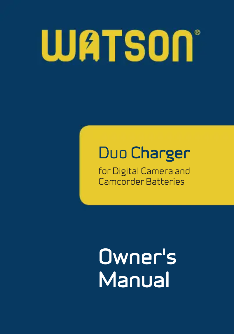 Page 1 de la notice Manuel utilisateur Watson DX-1508