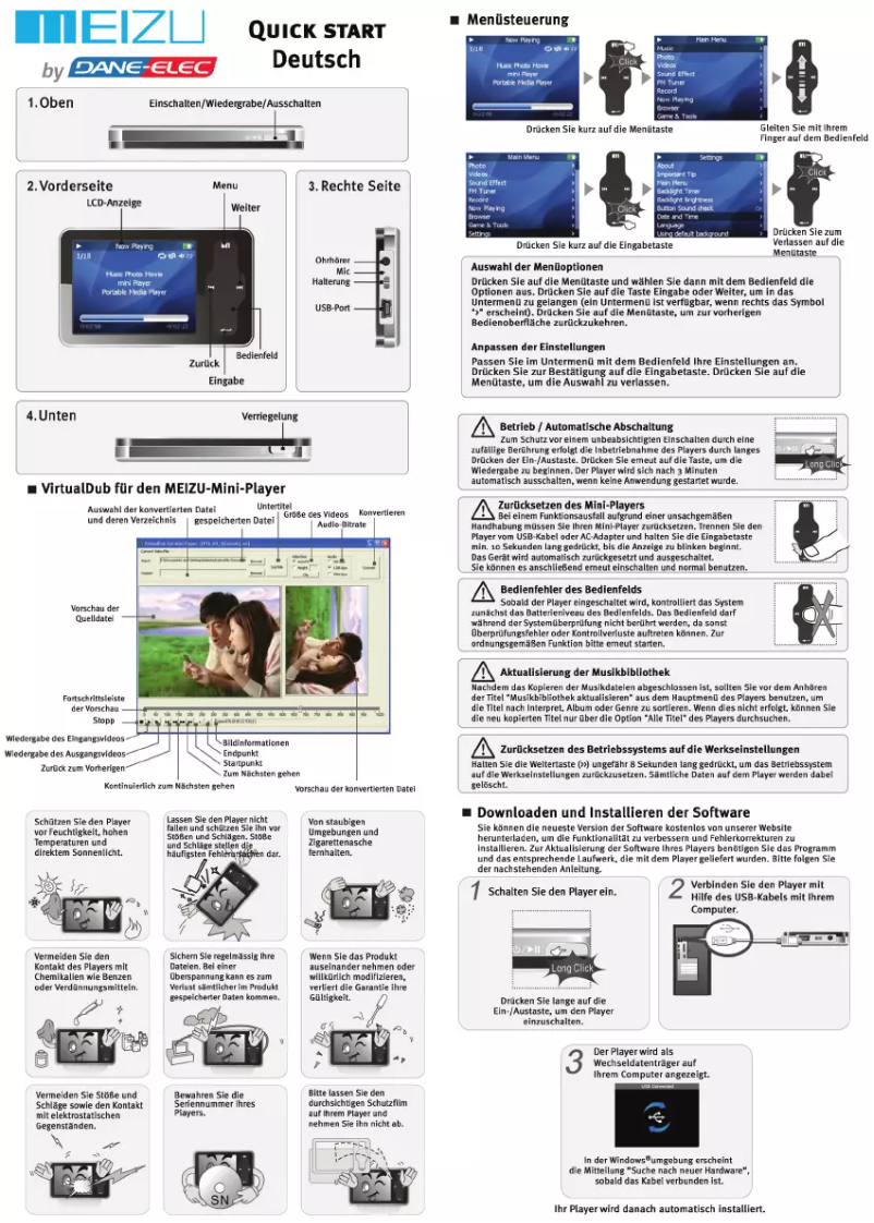 Página 1 del manual Manual de usuario Dane-Elec Meizu
