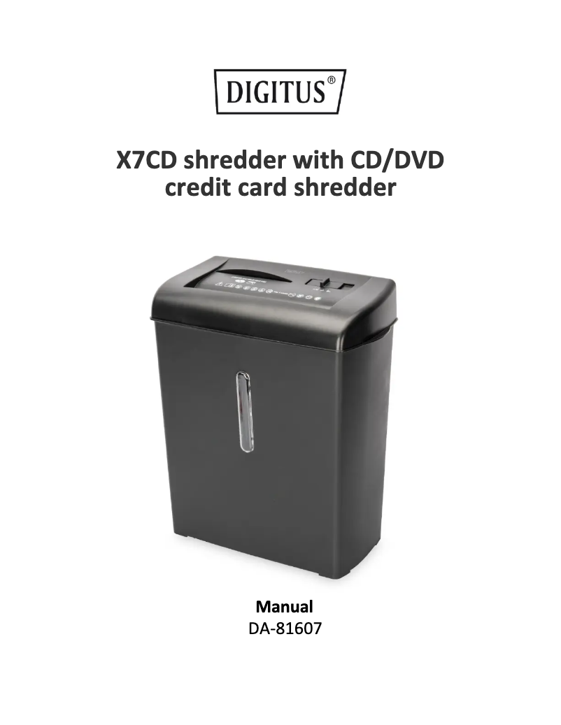 Image de la première page du manuel de l'appareil DA-81607