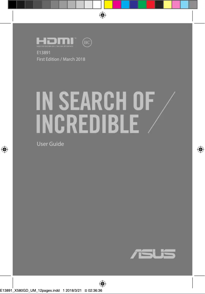 Page 1 de la notice Manuel utilisateur Asus Asus VivoBook D540NA