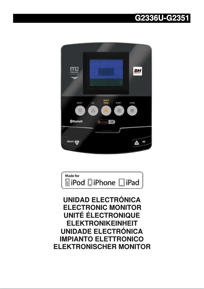 Page 1 de la notice Manuel utilisateur BH Fitness G2351