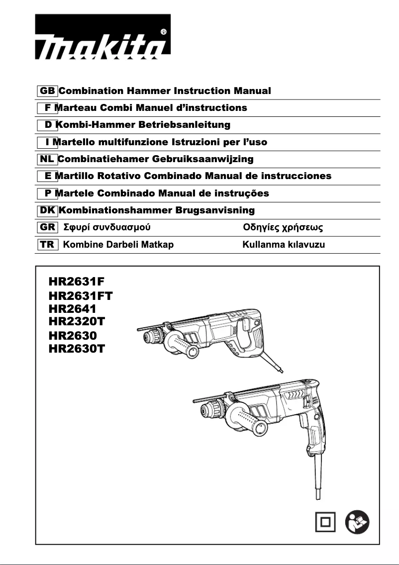 Page 1 of the manual User Manual Makita HR2631FT13