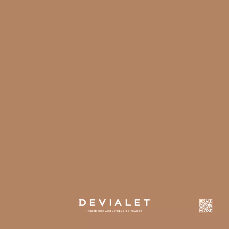 Page 1 de la notice Manuel utilisateur Devialet MX068