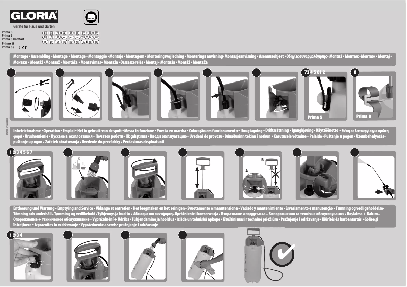 Page n°1 - Manuel utilisateur GLORIA Prima 5 Comfort