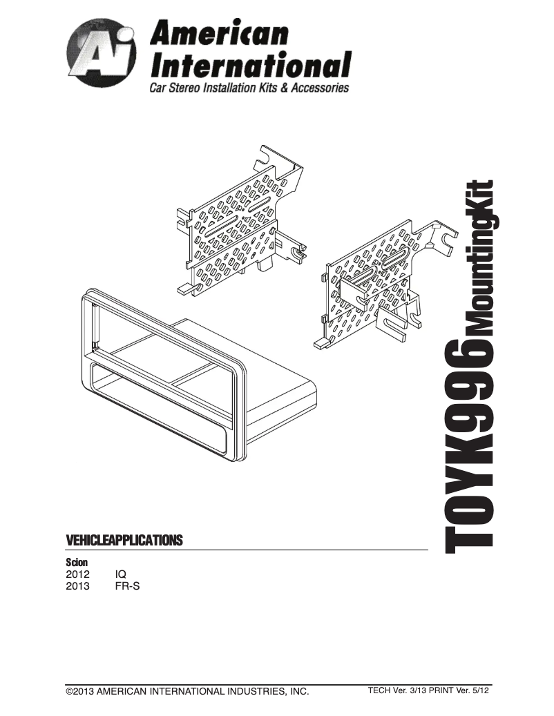 Page n°1 - Manuel utilisateur American International TOYK996