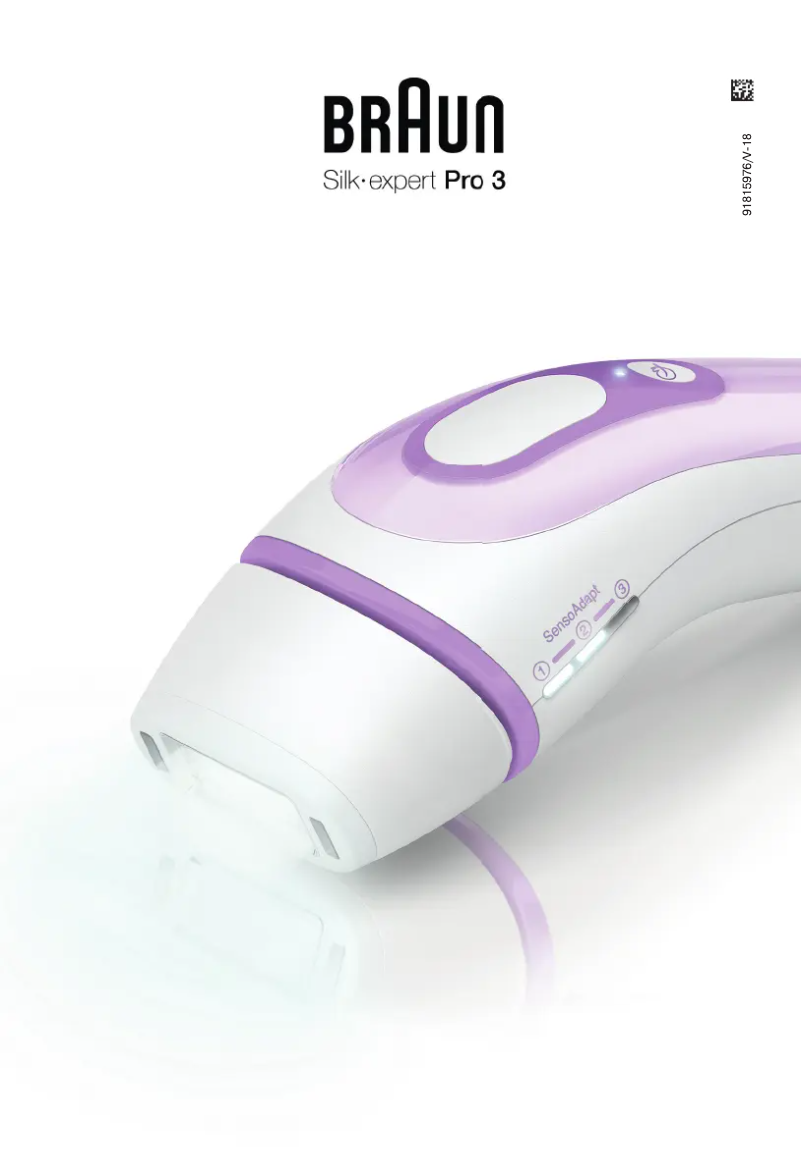Page 1 de la notice Manuel utilisateur Braun Silk-expert Pro 3 PL3011