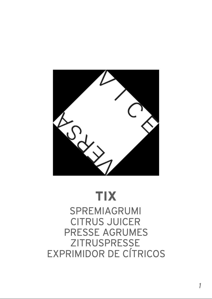Image de la première page du manuel de l'appareil Tix 16653