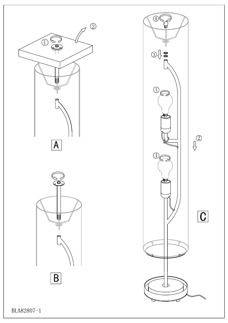 Page n°1 - Manuel utilisateur Eglo Tube