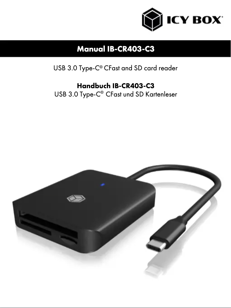 Image de la première page du manuel de l'appareil IB-CR403-C3