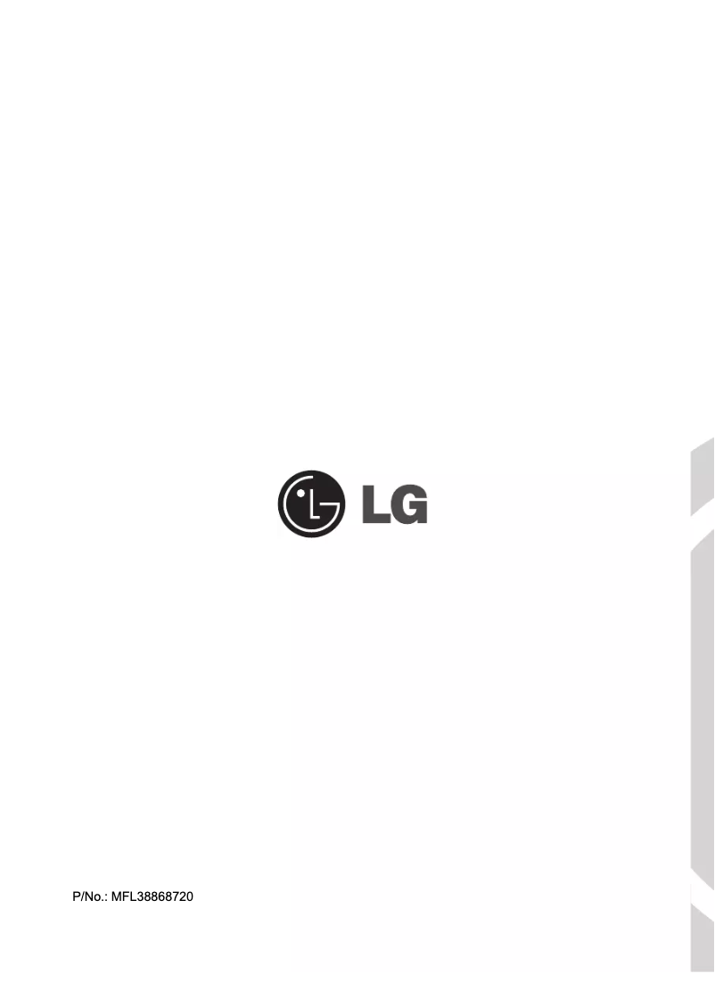 Page n°1 - Manuel utilisateur LG WD-14318FDK