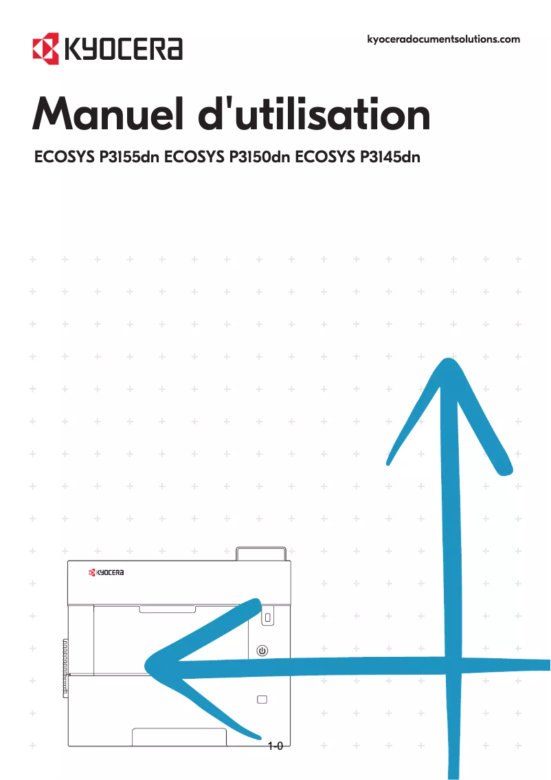 Image de la première page du manuel de l'appareil ECOSYS P3150dn