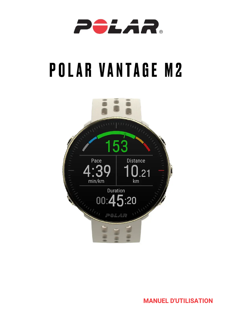 Page 1 de la notice Manuel utilisateur Polar Vantage M2