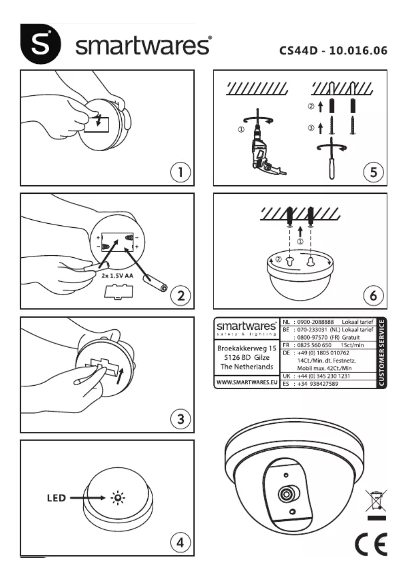 Image de la première page du manuel de l'appareil CS44D