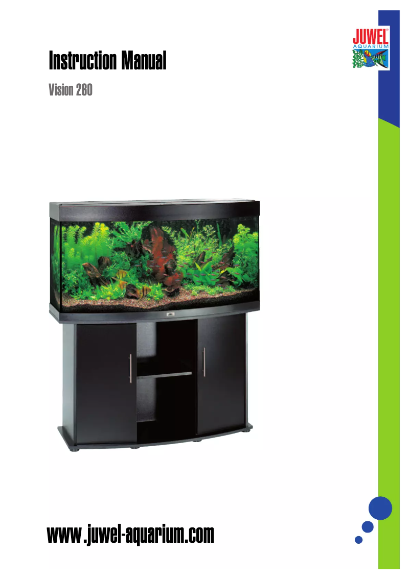 Imagen de la primera página del manual del dispositivo Vision 260