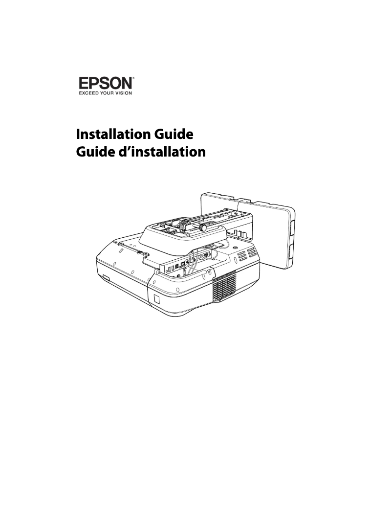 Page 1 de la notice Guide d'installation Epson BrightLink 710Ui