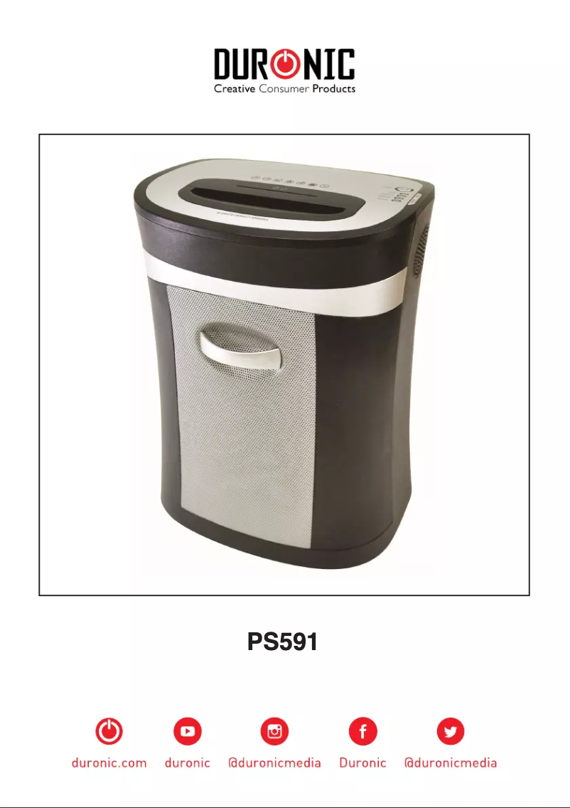 Image de la première page du manuel de l'appareil PS591