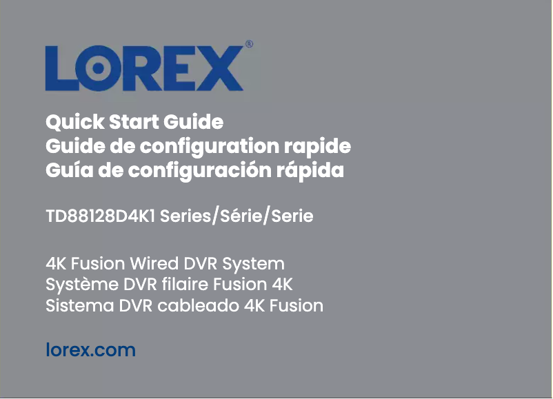 Página 1 del manual Guía de inicio rápido Lorex D881A51B