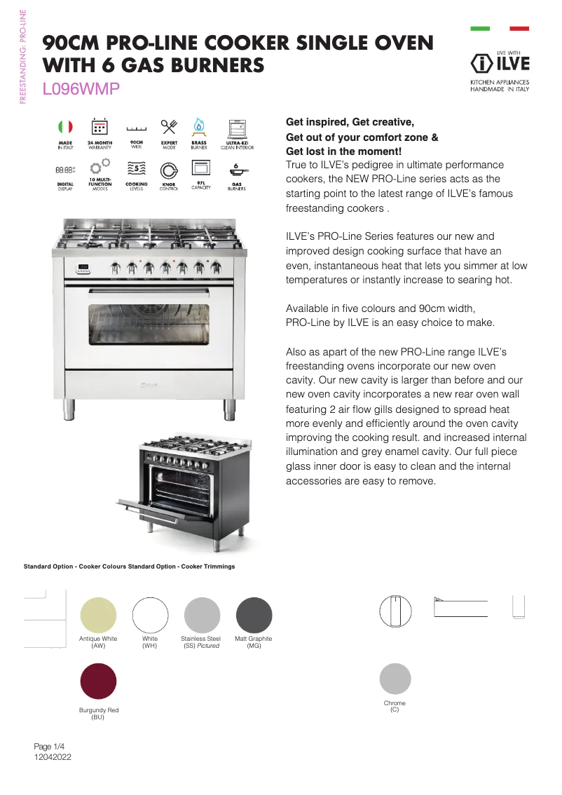 Image de la première page du manuel de l'appareil L096WMPAW