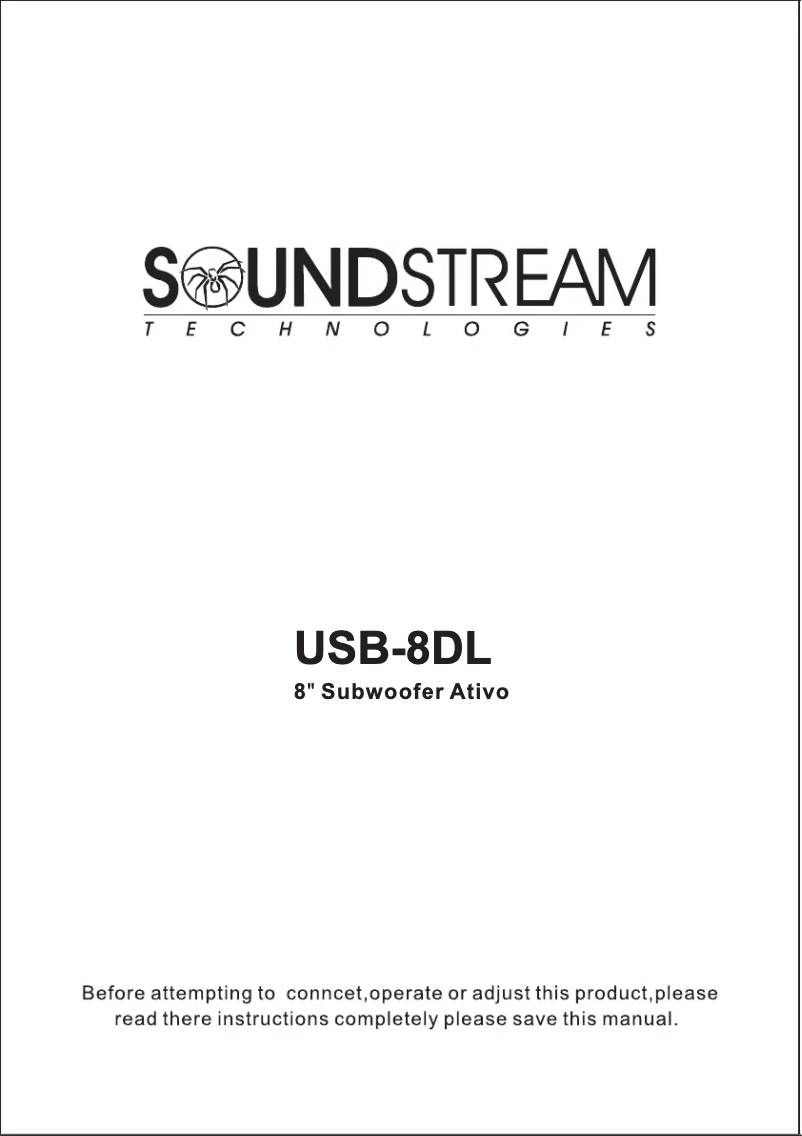 Page 1 de la notice Manuel utilisateur Soundstream USB-8DL
