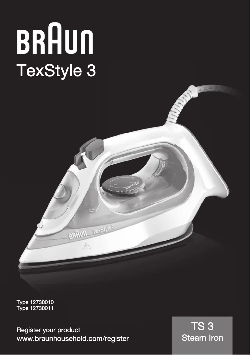 Page n°1 - Manuel utilisateur Braun TexStyle 3 SI 3030