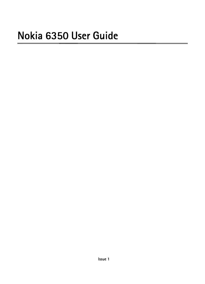 Image de la première page du manuel de l'appareil 6350