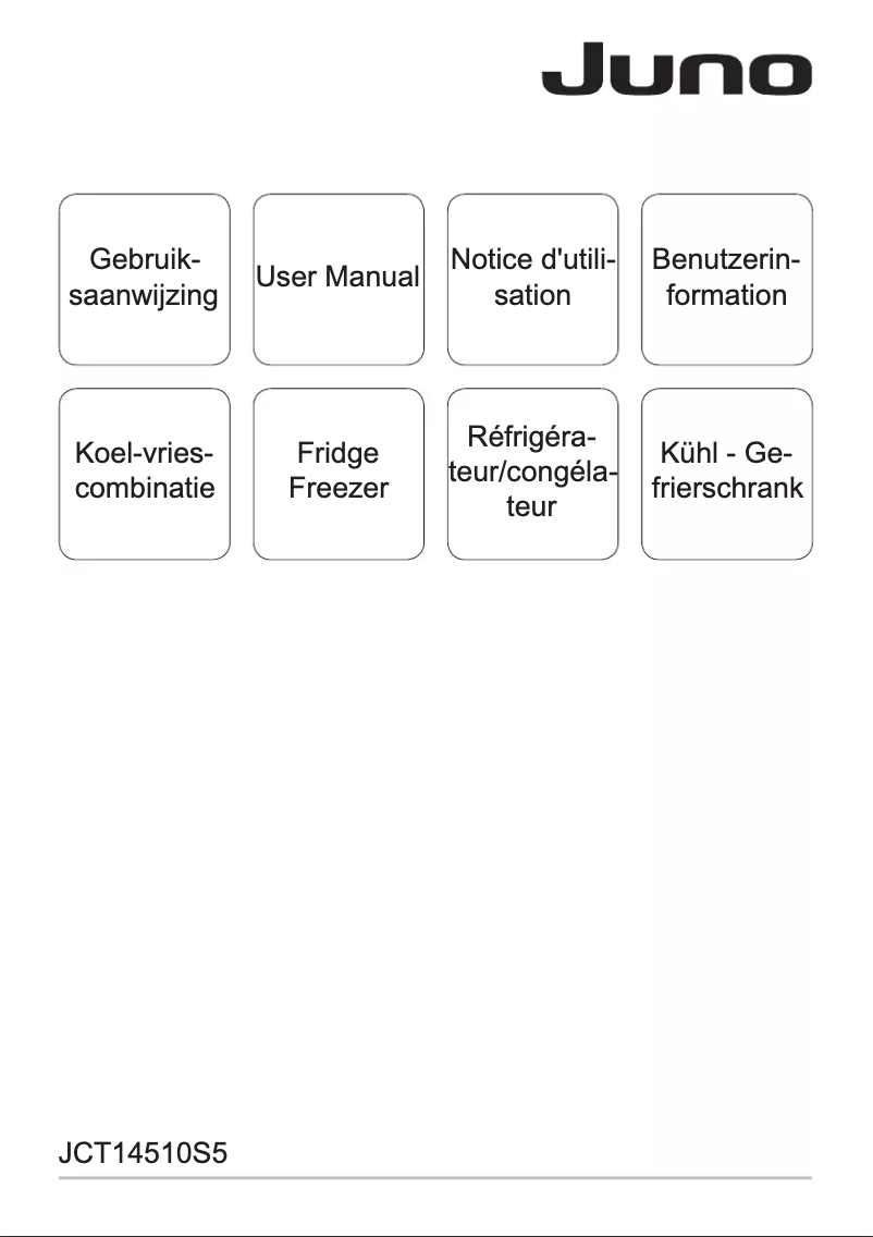 Page n°1 - Manuel utilisateur Juno JCT14510S5
