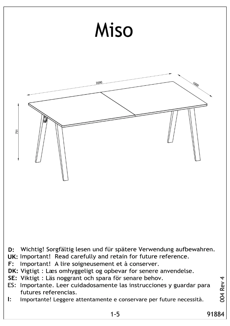 Image de la première page du manuel de l'appareil Abildhede