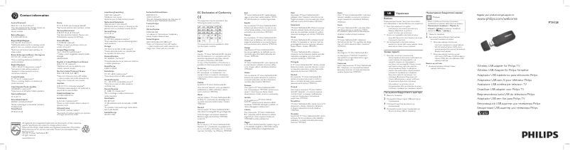 Page 1 de la notice Manuel utilisateur Philips PTA128