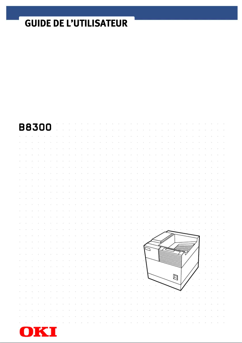 Image de la première page du manuel de l'appareil B8300n