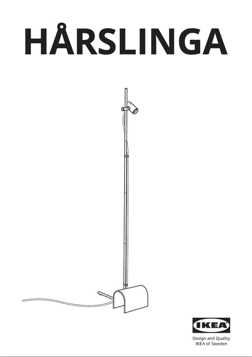 Image de la première page du manuel de l'appareil HÅRSLINGA 605.390.78