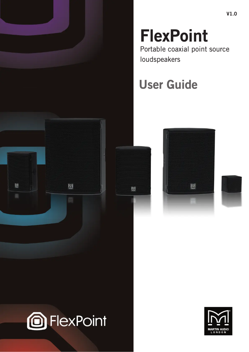 Page 1 de la notice Manuel utilisateur Martin Audio FlexPoint FP4
