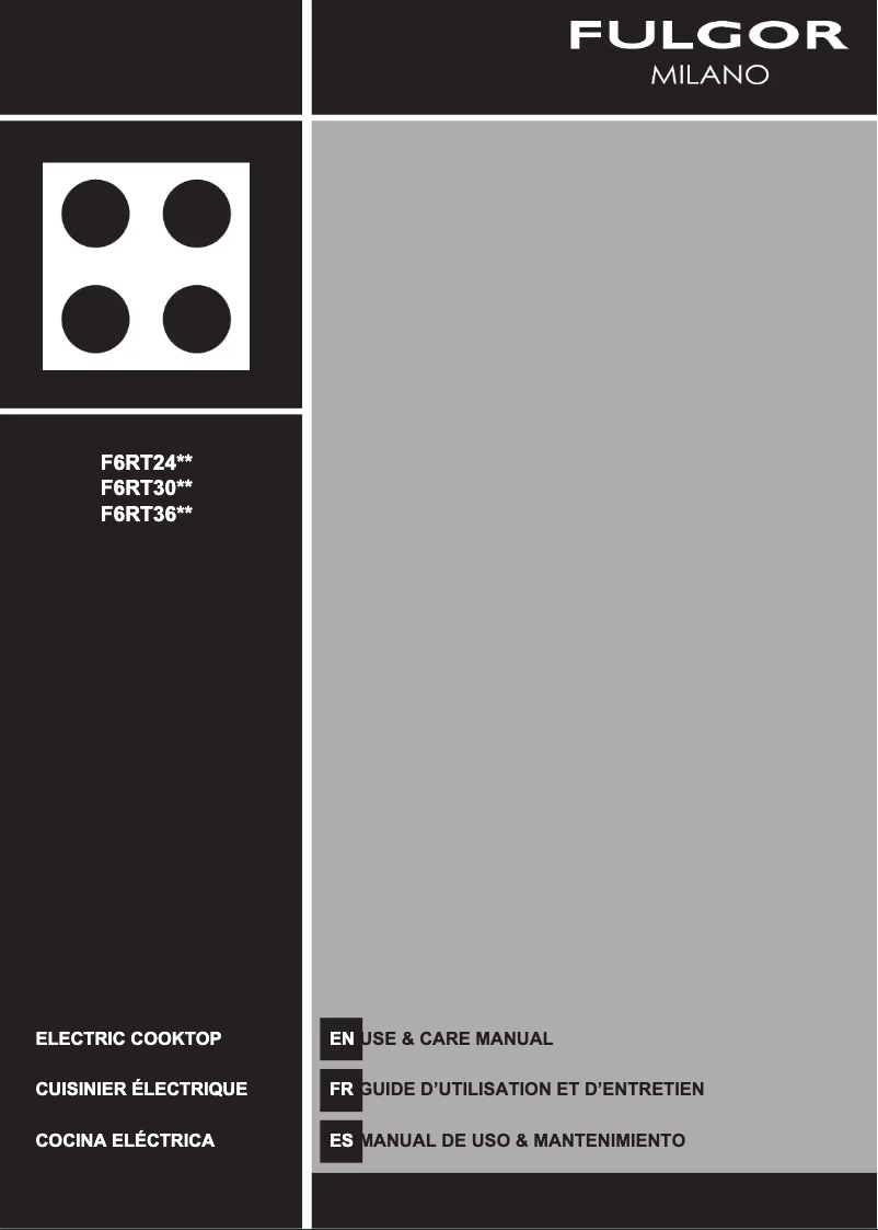 Image de la première page du manuel de l'appareil F6RT30S2