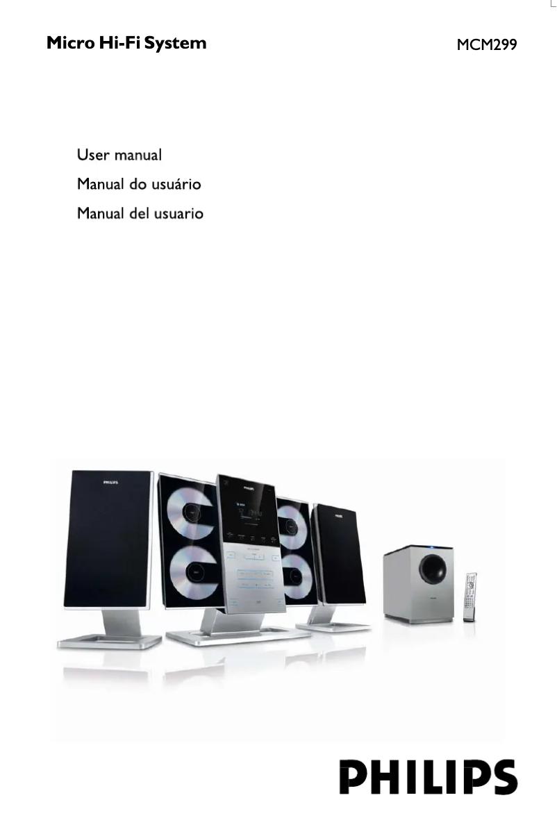 Página 1 del manual Manual de instrucciones Philips MCM299