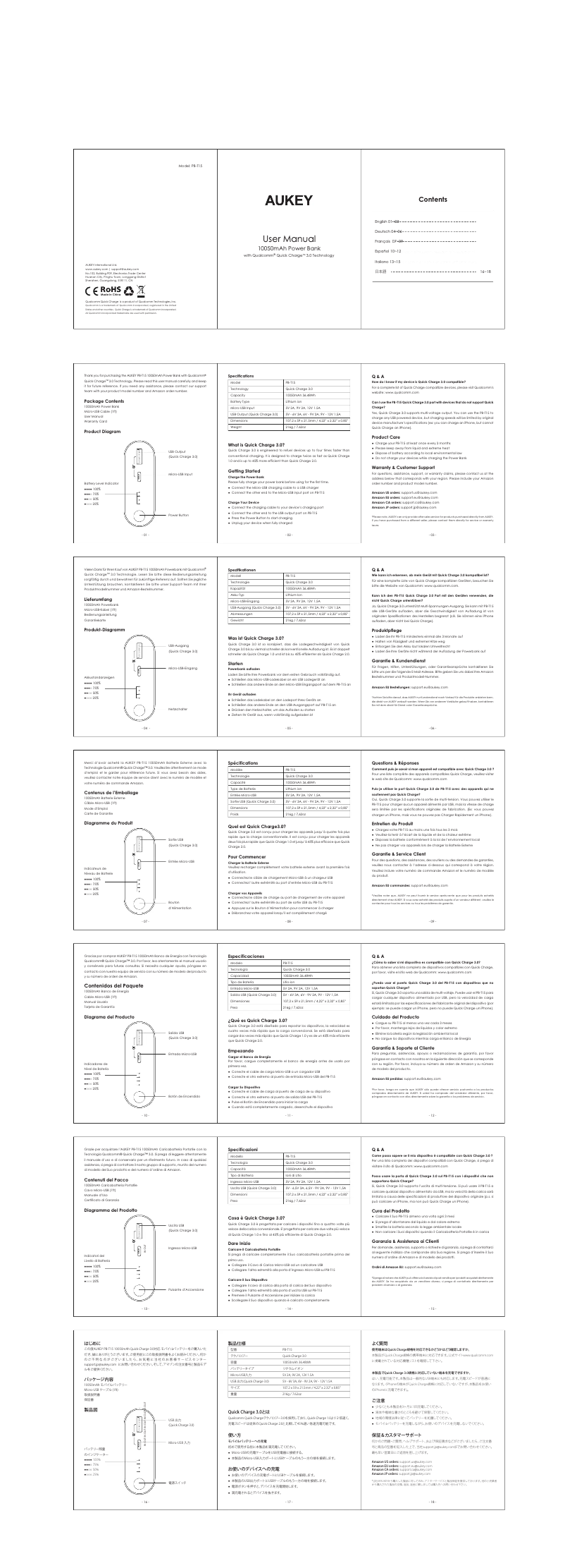 Image de la première page du manuel de l'appareil EP-T16