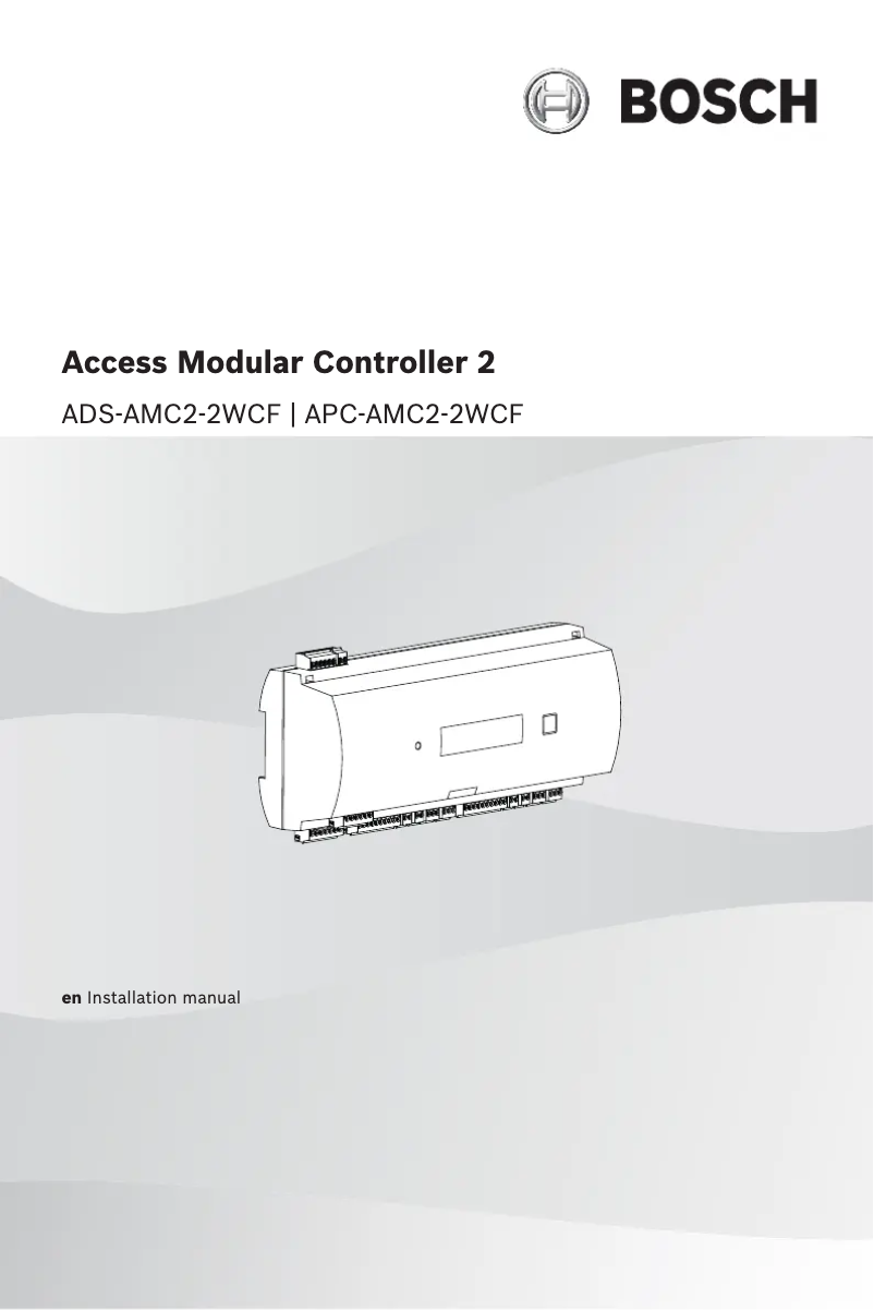 Page n°1 - Manuel utilisateur Bosch APC-AMC2-2WCF