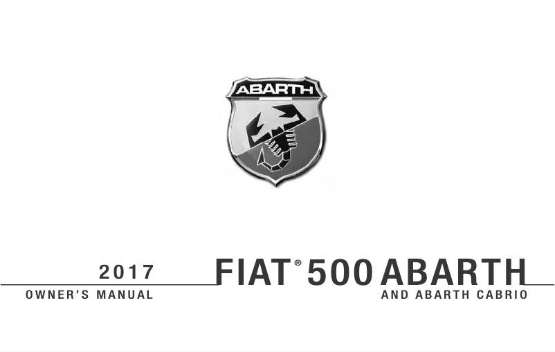 Página 1 del manual Manual de usuario Fiat 500 Abarth (2017)