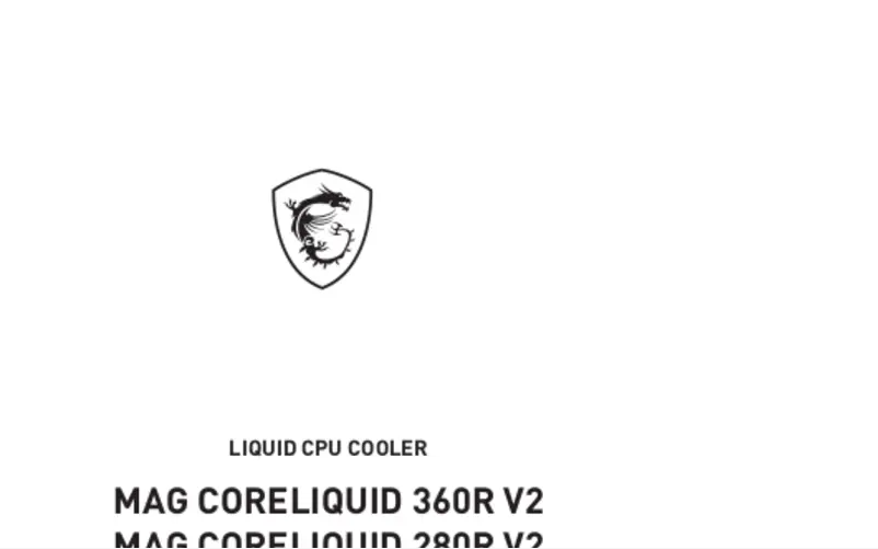 Image de la première page du manuel de l'appareil MAG CoreLiquid 360R V2