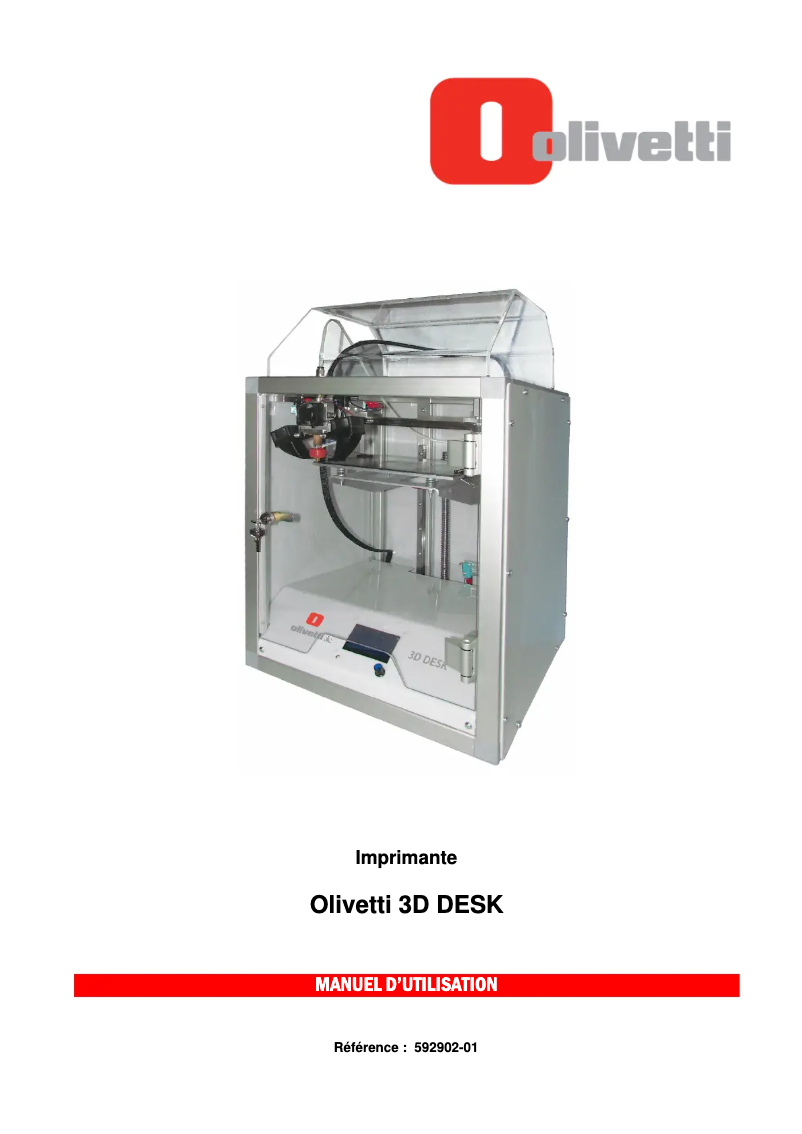 Page n°1 - Manuel utilisateur Olivetti 3D DESK